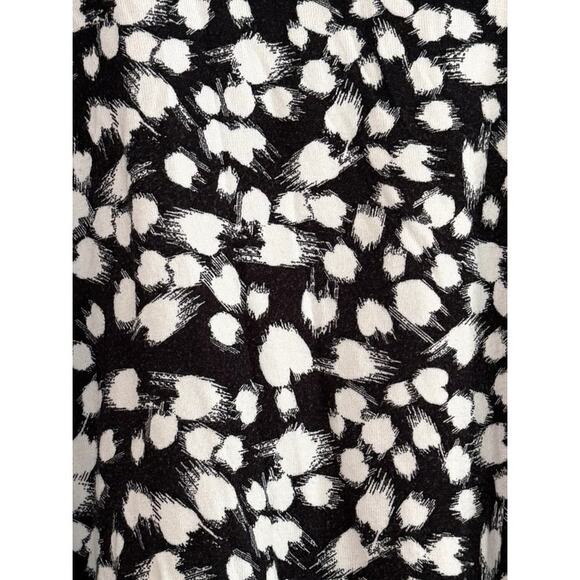 Cable & Gauge 2X White Black Rayon Lightweight LS Sweater Back Button All Season - Picture 5 of 7